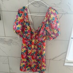 For Love And Lemons Multicolor Floral Dress